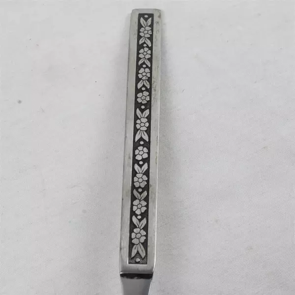 Set of 2 Pierced Tablespoons Phoenix-Profile Stainless Serving Spoons 8"