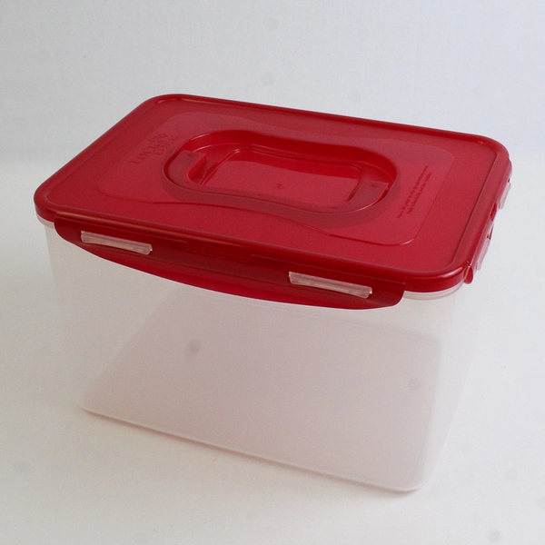 Lock & Lock 4.5 L Plastic Food Container Carrier Red Lid
