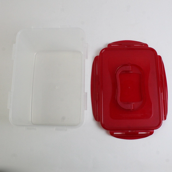 Lock & Lock 4.5 L Plastic Food Container Carrier Red Lid