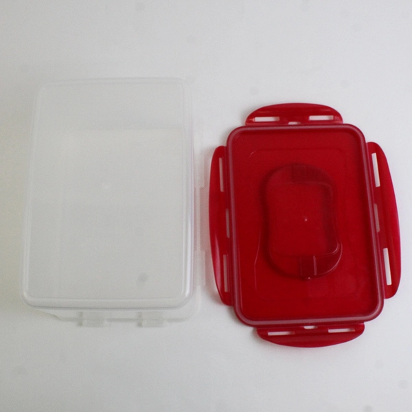 Lock & Lock 4.5 L Plastic Food Container Carrier Red Lid