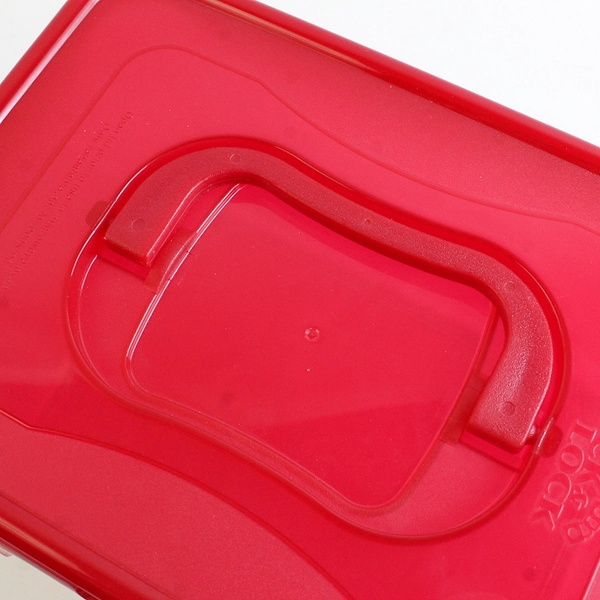 Lock & Lock 4.5 L Plastic Food Container Carrier Red Lid