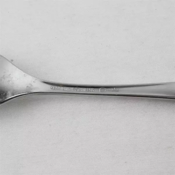 Set of 6 Oneida Community Stainless Phoenix Pattern Salad Forks 6 5/8"  Glossy