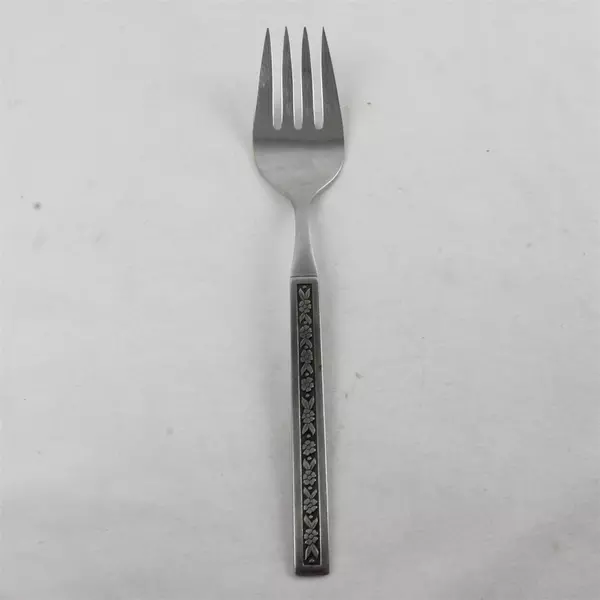 Set of 3 Oneida Phoenix Cold Meat Serving Forks Glossy Stainless 8.5"