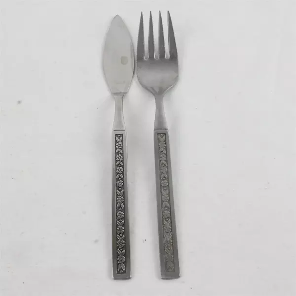 Lot of 2 Oneida Phoenix Salad Fork & Master Butter Knife Glossy