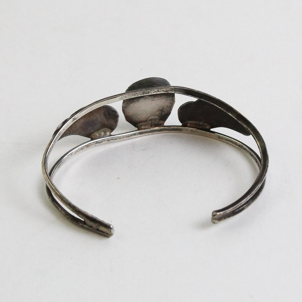 Hand Crafted Silver And Turquoise Cuff Bracelet