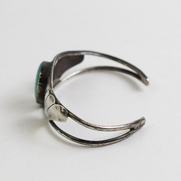Hand Crafted Silver And Turquoise Cuff Bracelet