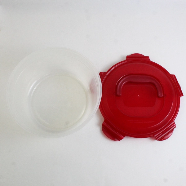 Lock & Lock 3.4 L Plastic Storage Container Carrier Bowl Red Lid