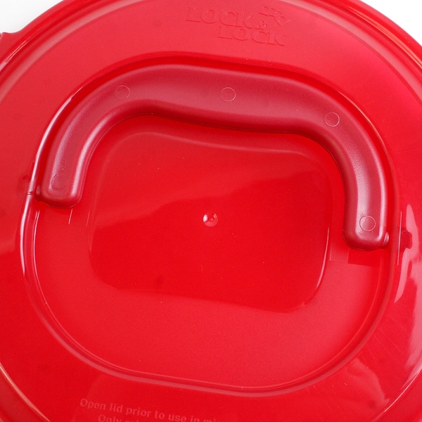 Lock & Lock 3.4 L Plastic Storage Container Carrier Bowl Red Lid