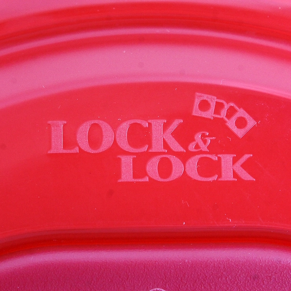 Lock & Lock 3.4 L Plastic Storage Container Carrier Bowl Red Lid
