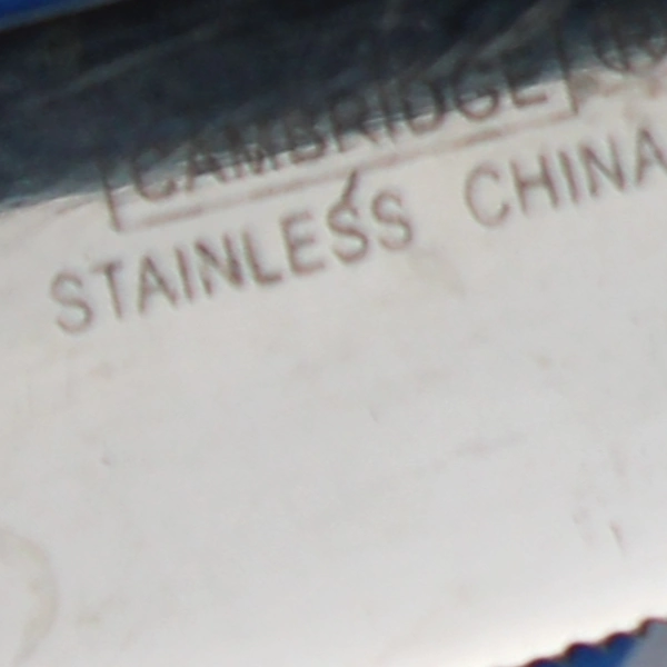 Lot of 3 Cambridge 18/10 Stainless Glossy Satin Dinner Knife Leigh-Sand Pattern 