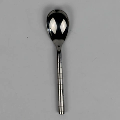 Cambridge 18/10 Stainless Glossy Satin Sugar Spoon Leigh-Sand Pattern 6.5 Inches