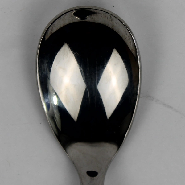 Cambridge 18/10 Stainless Glossy Satin Sugar Spoon Leigh-Sand Pattern 6.5 Inches