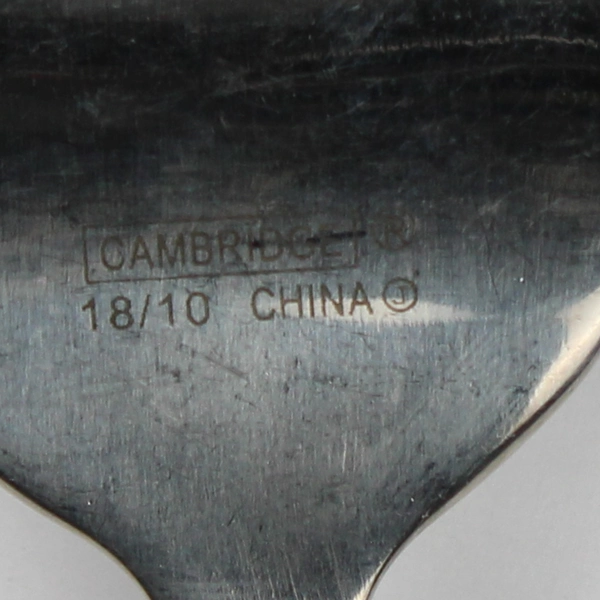 Cambridge Leigh-Sand Stainless 18/10 Glossy Satin Serving Spoon Cold Meat Fork