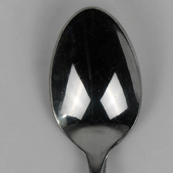 Lot of 5 Cambridge Silver Stainless Steel Oval Soup Spoons Lumina Sand Pattern