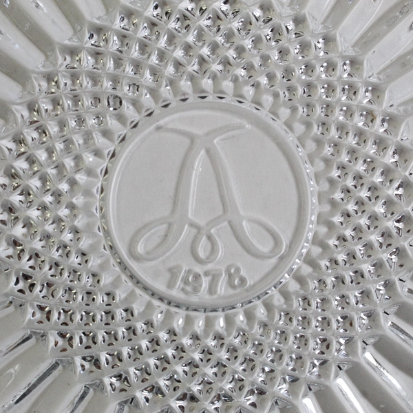 Fostoria American Lead Crystal Plate 1978 Avon Award/Prize 92nd Anniversary 7.5"