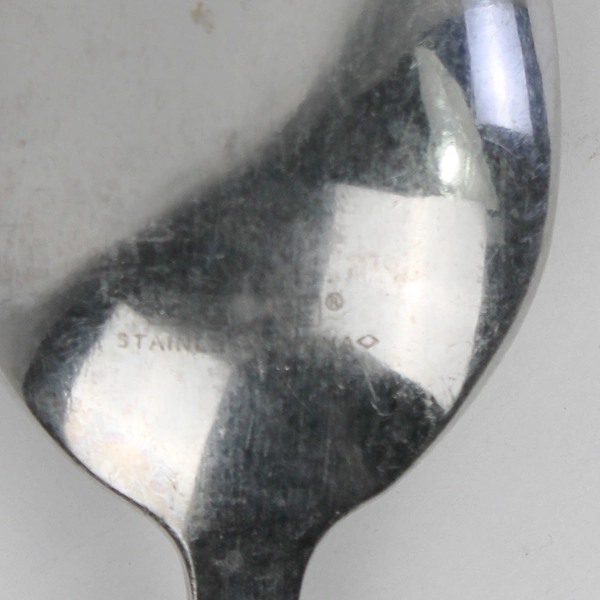 Set of 6 Cambridge Silver Grasmere-Sand Pattern Oval Soup Spoons Stainless Rare