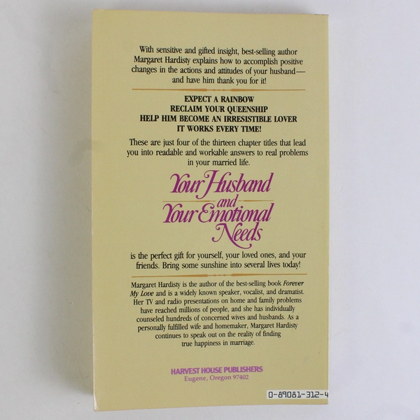 Your Husband and Your Emotional Needs by Margaret Hardisty 1980 Paperback