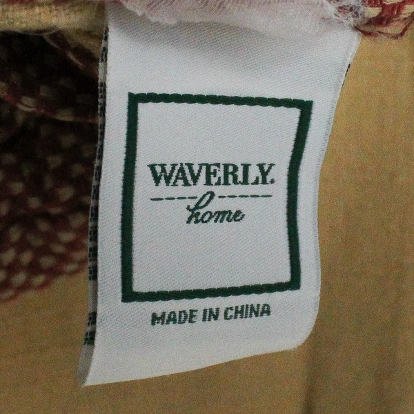 Waverly Home Orange/Red Floral Comforter 100" x 86" Cotton/Polyester