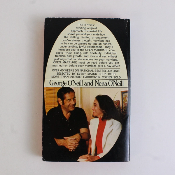 Open Marriage A New Life Style for Couples by Nena & George O'Neill 1973 PB