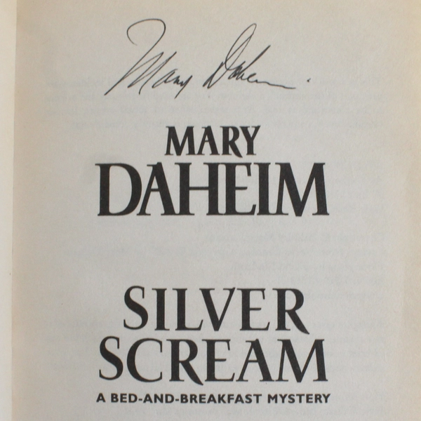 Silver Scream by Mary Daheim Signed 2003 PB Bed-And-Breakfast Mystery