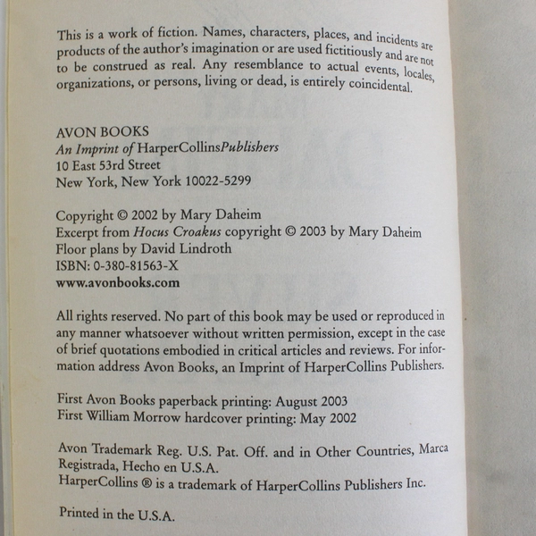 Silver Scream by Mary Daheim Signed 2003 PB Bed-And-Breakfast Mystery