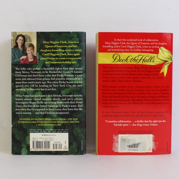 Lot of 2 Mary & Carol Higgins Clark Christmas Novels 2000 & 2004 Paperback