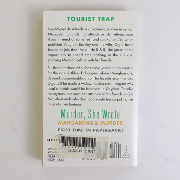 Murder She Wrote Margaritas & Murder Donald Bain Jessica Fletcher Paperback 2006