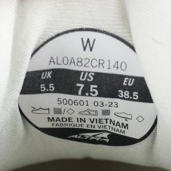 Altra Running Via Olympus Ego Max Cream/White Women's Size 7.5