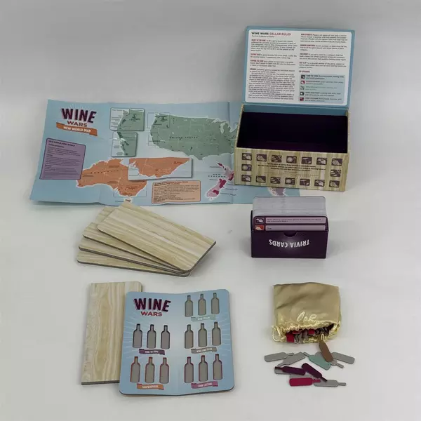 2009 Chronicle Books Wine Wars Trivia Game By Joyce Lock