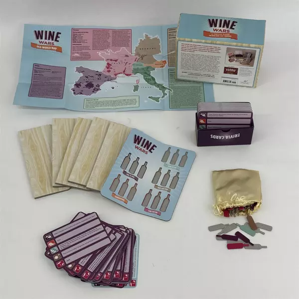 2009 Chronicle Books Wine Wars Trivia Game By Joyce Lock