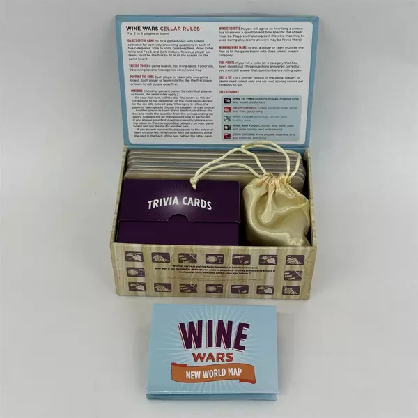2009 Chronicle Books Wine Wars Trivia Game By Joyce Lock