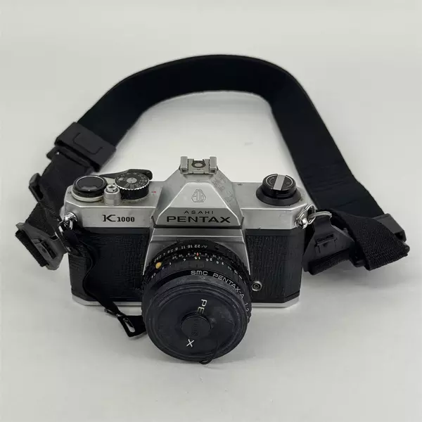 Pentax Asahi  K1000 35mm Film Camera w/ 50mm Lens With Shoulder Strap