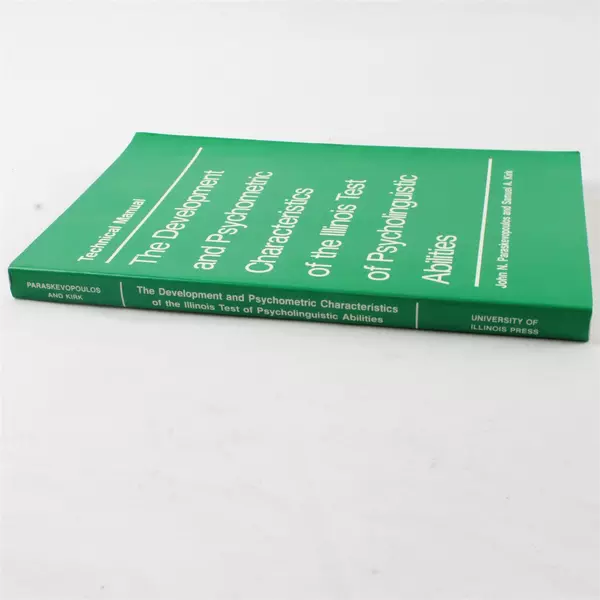 Development & Psychometric Characteristics Illinois Test Paperback 1985 