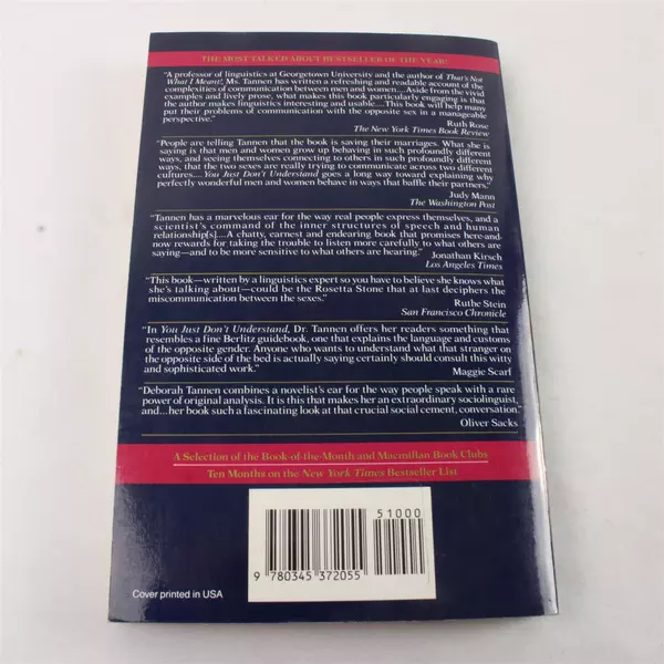 You Just Don't Understand Women and Men in Conversation Paperback Book 