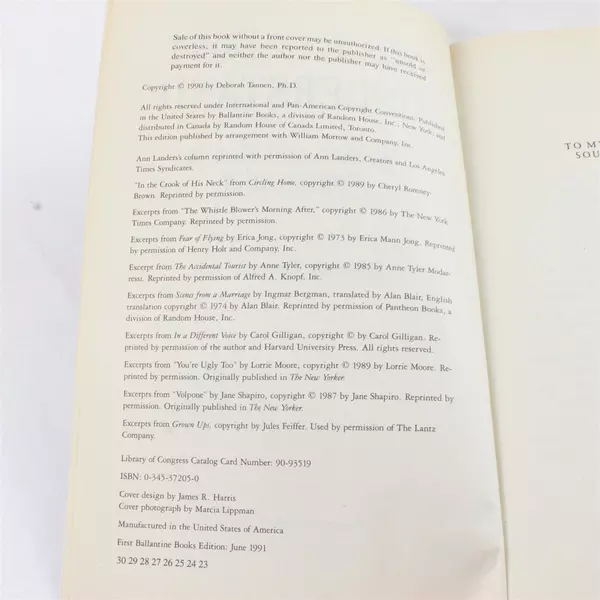 You Just Don't Understand Women and Men in Conversation Paperback Book 