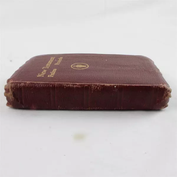New Testament Psalms Proverbs Pocket Size Red Cover Bible Book