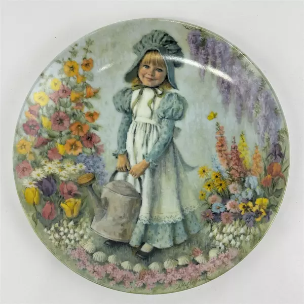 1979 RECO John McClelland Mother Goose Series Porcelain Plate #1 Mary, Mary