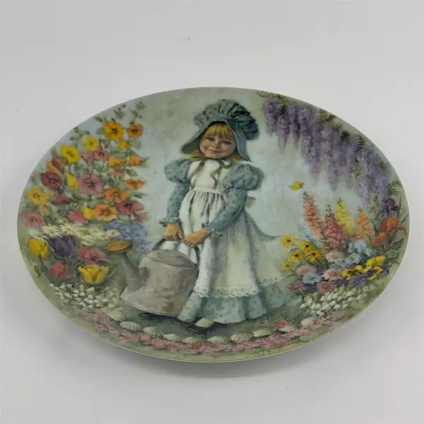 1979 RECO John McClelland Mother Goose Series Porcelain Plate #1 Mary, Mary