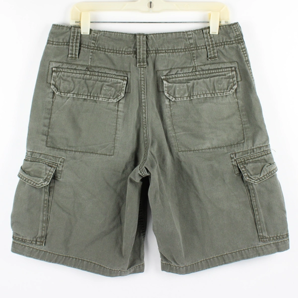 Roebuck and Co Men's 32 Light Green Cargo Shorts