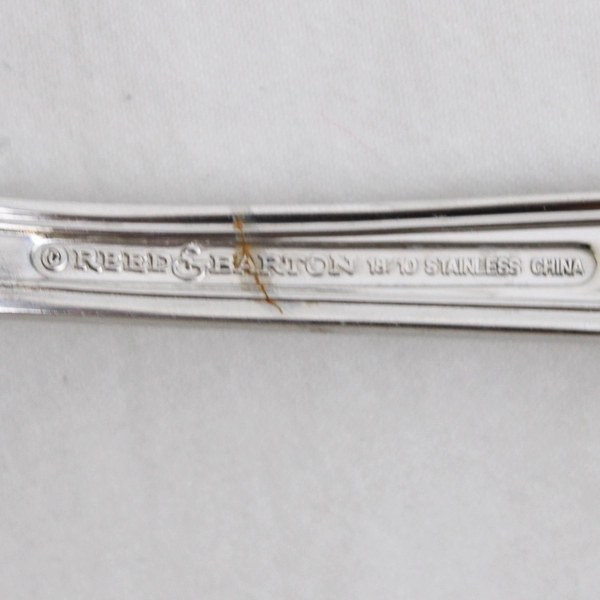 VTG Lot of 2 Reed & Barton Renaissance Serveware Pierced Tablespoons 18/10 8.75 