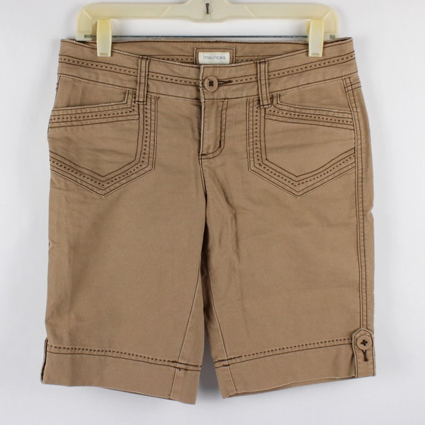 Maurice’s Women’s 3/4 Light Brown Bermuda Shorts