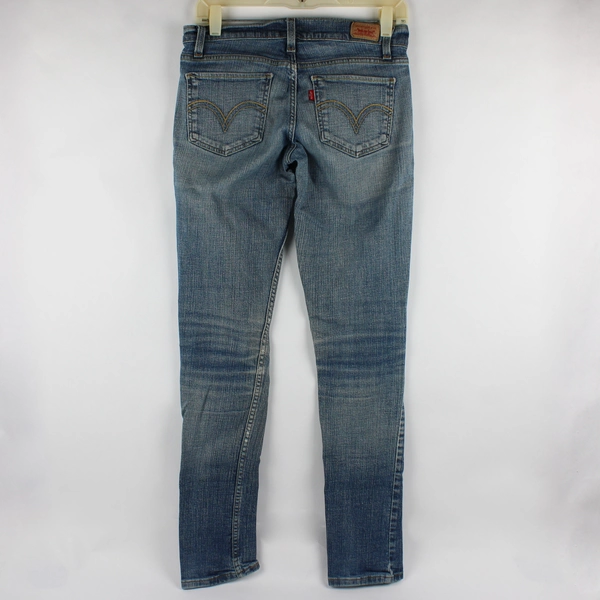 Levi's 524 Juniors 5 Light Wash Too Superlow Skinny Denim Jeans