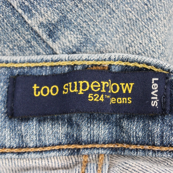 Levi's 524 Juniors 5 Light Wash Too Superlow Skinny Denim Jeans