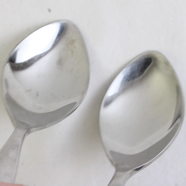Lot of 2 Retroneu Roadway Stainless Steel 18/10 Oval Soup Spoons 7.88 Inches