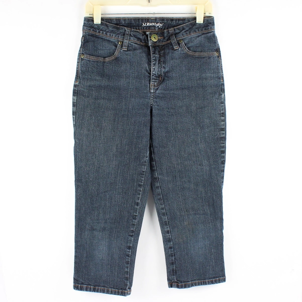 St John’s Bay Juniors 6 Dark Wash Denim Jean Capris