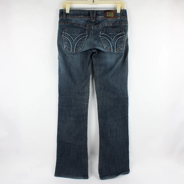 Jolt Juniors 5 Wash Bootcut Embellished Seams Denim Jeans