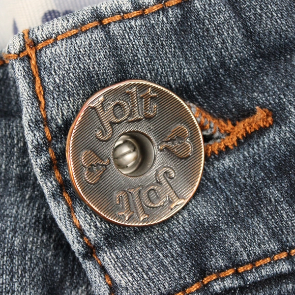 Jolt Juniors 5 Wash Bootcut Embellished Seams Denim Jeans