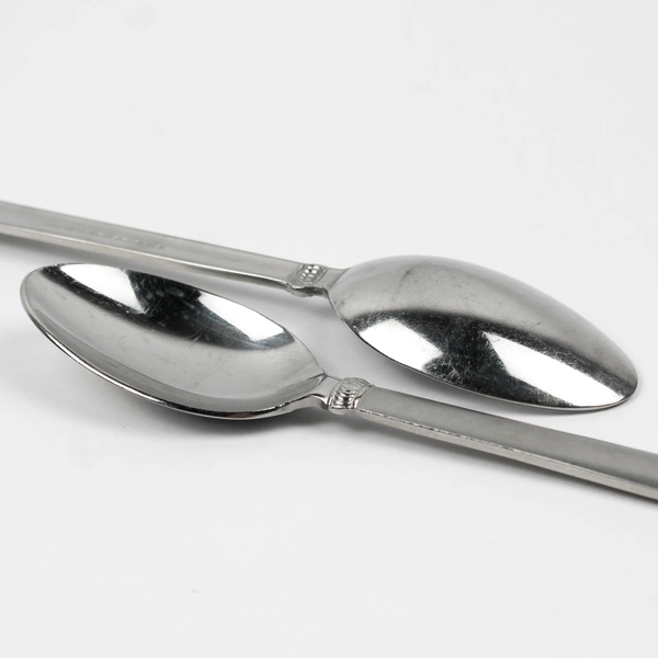 Lot of 2 Retroneu Xena Frost Pattern 18/10 Stainless Oval Soup Spoons 7.75 Inch