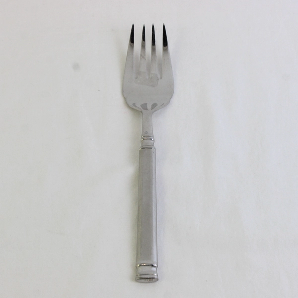 A Retroneu Rochelle Frost Pattern Stainless Cold Meat Serving Fork 9 Inches