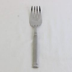 A Retroneu Rochelle Frost Pattern Stainless Cold Meat Serving Fork 9 Inches